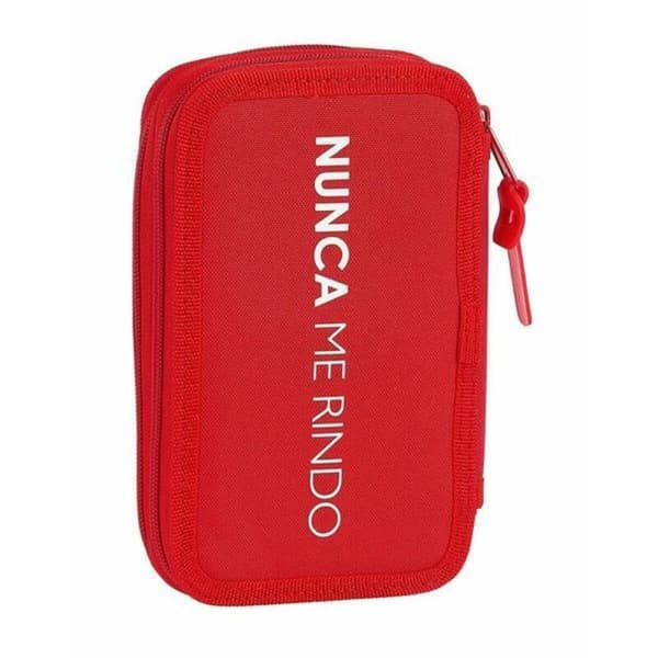 Dobbelt penalhus Sevilla Fútbol Club M854 Rød 12.5 x 19.5 x 4 cm (28 Dele)
