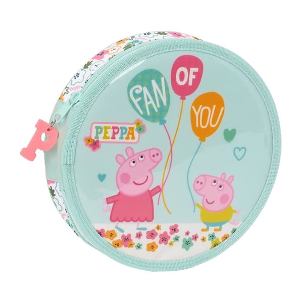 Penalhus Peppa Pig Cosy corner Cirkulær Lyseblå (18 Dele)