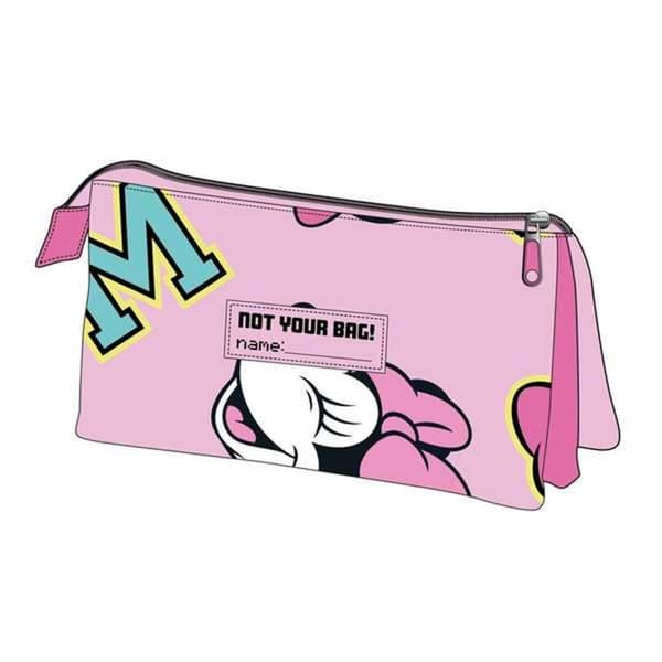 Penalhus Minnie Mouse Fuchsia 11,5 x 2 x 22,5 cm