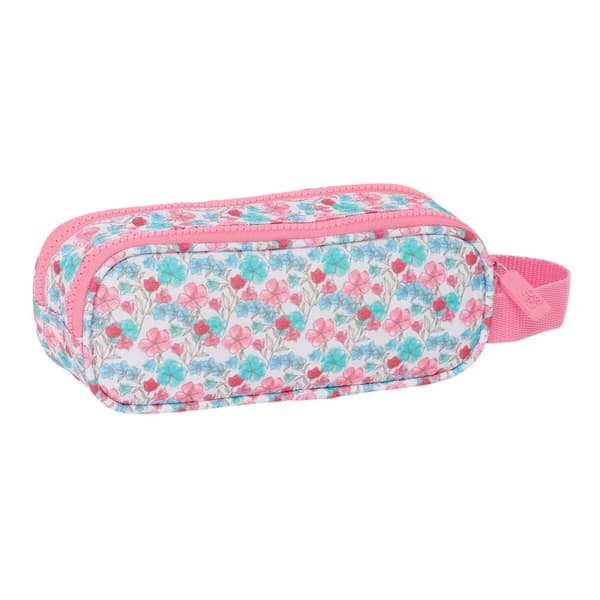 Dobbelt carry-all Moos Flores Multifarvet 21 x 8 x 6 cm
