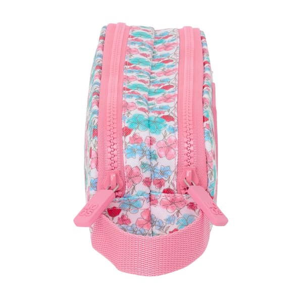 Dobbelt carry-all Moos Flores Multifarvet 21 x 8 x 6 cm