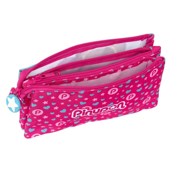 Dobbelt carry-all Pinypon Blå Pink 22 x 12 x 3 cm