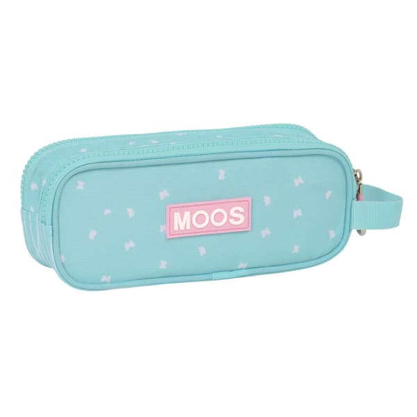 Dobbelt carry-all Moos Butterflies Lyseblå 21 x 8 x 6 cm