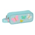 Miniatyrbillede 1 af 3: Dobbelt carry-all Moos Butterflies Lyseblå 21 x 8 x 6 cm