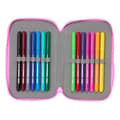 Miniatyrbillede 4 af 5: Dobbelt penalhus My Little Pony Magic Pink Turkisblå 12.5 x 19.5 x 4 cm 28 Dele