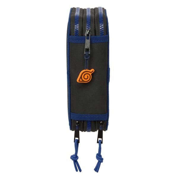 Tredobbelt Penalhus Naruto Ninja Blå Sort 12,5 x 19,5 x 5,5 cm 36 Dele