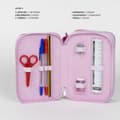 Miniatyrbillede 4 af 6: Tredobbelt Penalhus Minnie Mouse Pink 12,5 x 6,5 x 19,5 cm