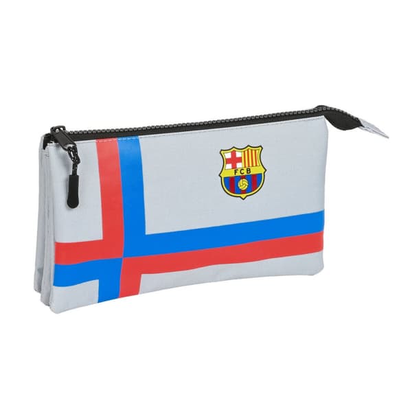 Trippelbag F.C. Barcelona Grå (22 x 12 x 3 cm)