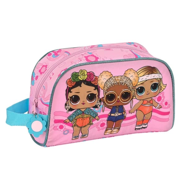 Skoletoalettveske LOL Surprise! Glow girl Rosa 26 x 16 x 9 cm