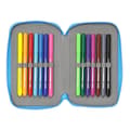 Miniatyrbilde 5 av 5: Dobbelt pennal PJ Masks Blå 12.5 x 19.5 x 4 cm (28 Deler)