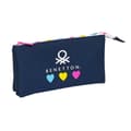 Miniatyrbilde 1 av 3: Trippelbag Benetton Love 22 x 3 x 12 cm