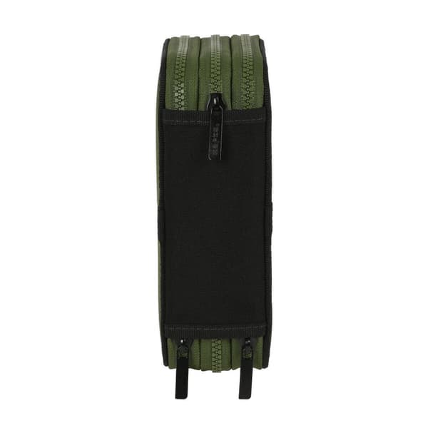 Trippel Pennal Safta Dark forest Svart Grønn 12.5 x 19.5 x 5.5 cm (36 Deler)
