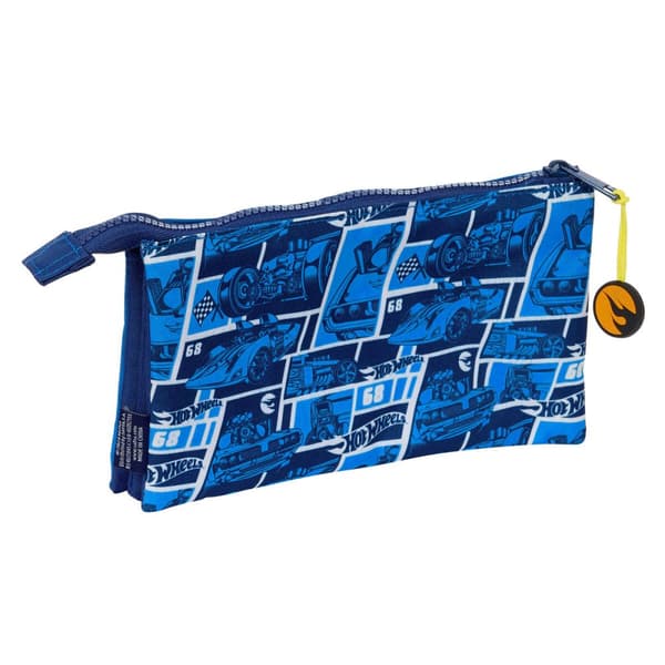 Trippelbag Hot Wheels Sonny Marineblå 22 x 12 x 3 cm