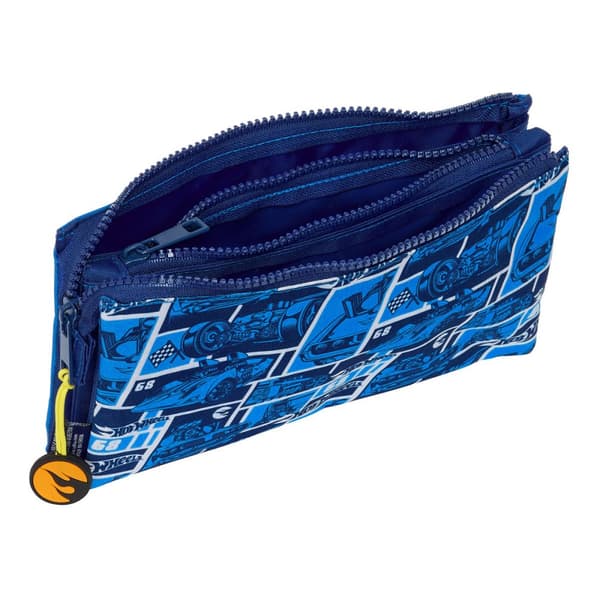 Trippelbag Hot Wheels Sonny Marineblå 22 x 12 x 3 cm