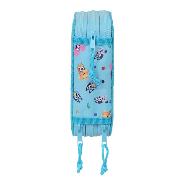 Trippel Pennal Bluey Himmelblå 12,5 x 19,5 x 5,5 cm 36 Deler