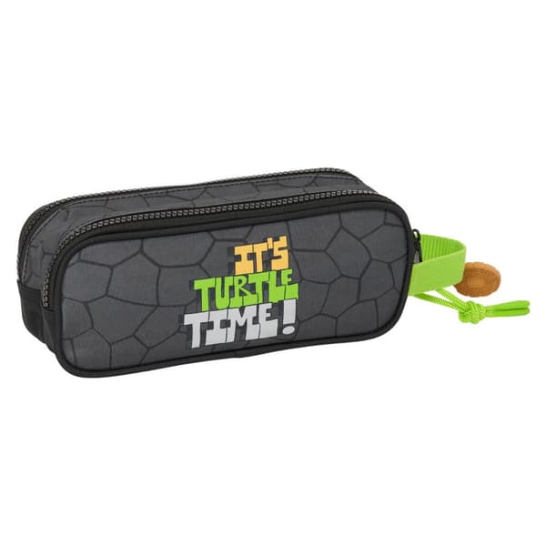 Dobbelbag Teenage Mutant Ninja Turtles Svart Grå 21 x 8 x 6 cm