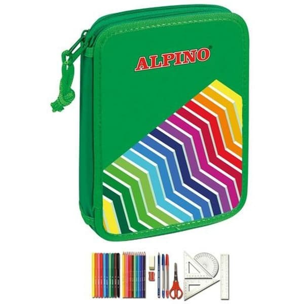 Tuplapenaali Alpino Vihreä Monivärinen (32 Kappaletta) (4 osaa)