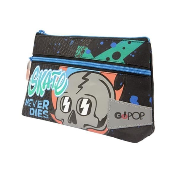 Maxi skolväska 2 dragkedjor Skater GOPOP Giochi Preziosi