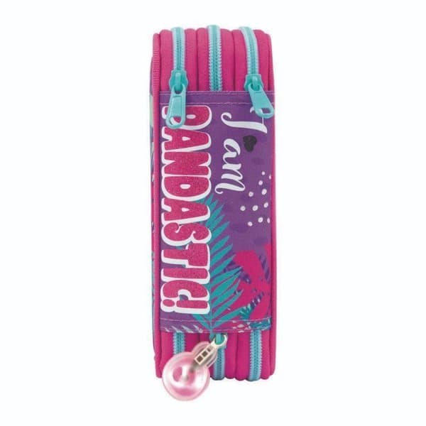 Mallette triple skola - GIOCHI PREZIOSI - GOPOP - Rosa - 18 kritor - 18 markörer
