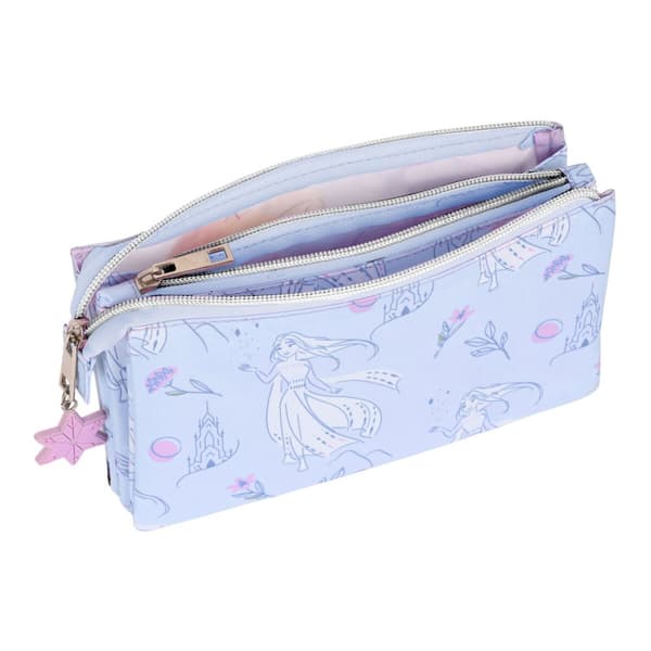 Tredubbel Carry-all Frozen Believe Lila 22 x 12 x 3 cm