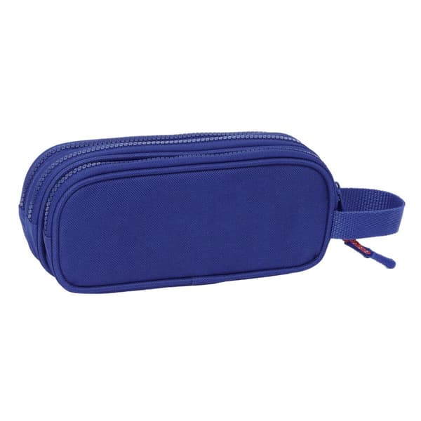 Tredubbel Carry-all F.C. Barcelona 24/25 Rödbrun Marinblå 21 x 8.5 x 7 cm