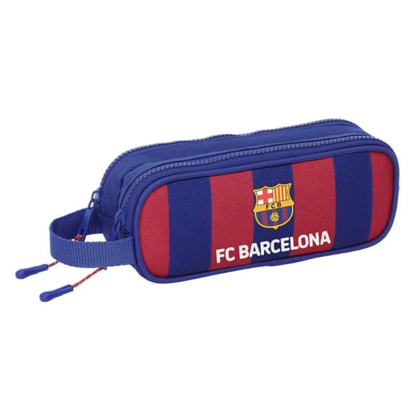 Dobbelt carry-all F.C. Barcelona 24/25 Rødbrun Marineblå 21 x 8 x 6 cm