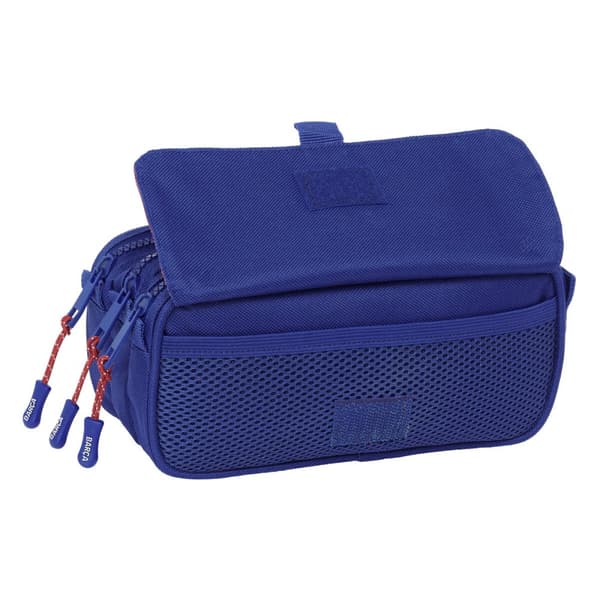 Trippelbag F.C. Barcelona 24/25 Rødbrun Marineblå 21,5 x 10 x 8 cm