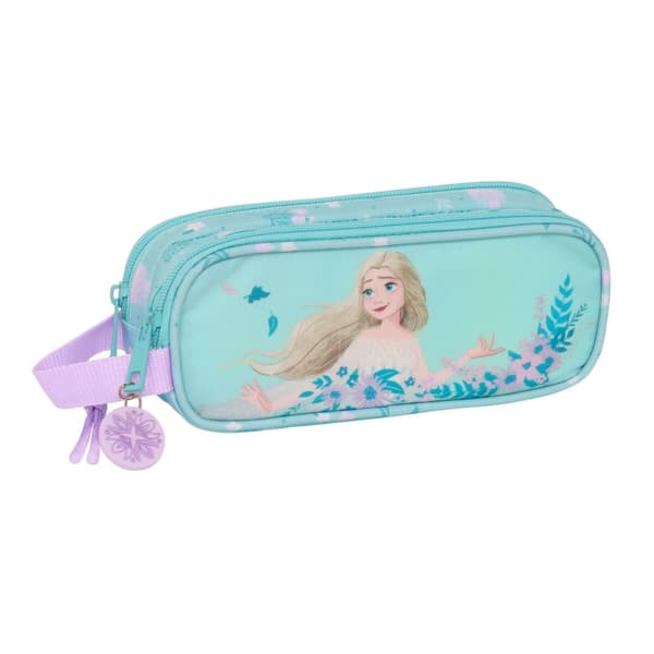 Dobbelt carry-all Frozen Hello spring Lyseblå 21 x 8 x 6 cm