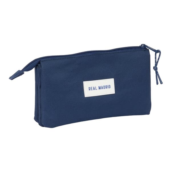 Trippelbag Real Madrid C.F. Marineblå 22 x 12 x 3 cm
