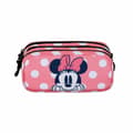 Miniatyrbillede 2 af 3: Tredobbelt bæretaske Minnie Mouse Karactermania Pink