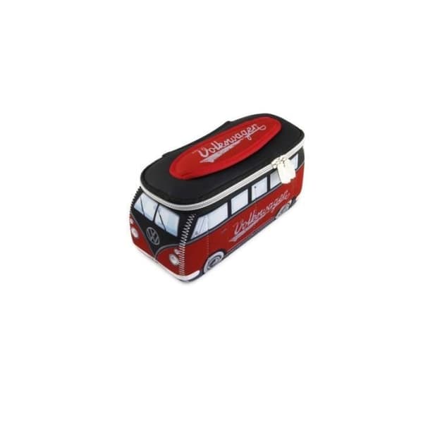 VW Volkswagen T1 Bulli röd flerbrukssats med dragkedja och handtag