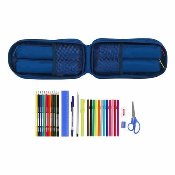 Pennfodral Ryggsäck BlackFit8 M747 Mörkblå 12 x 23 x 5 cm (33 Delar)