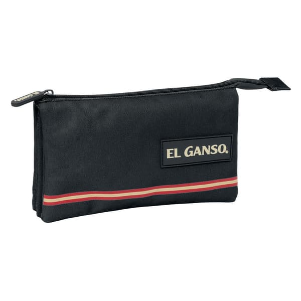 Tredubbel Carry-all El Ganso Svart 22 x 12 x 3 cm