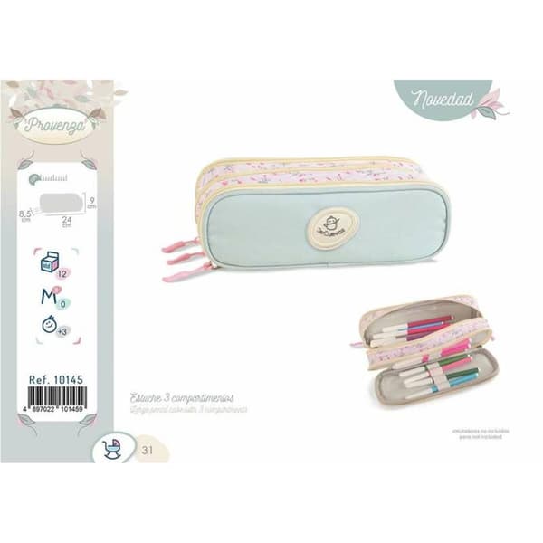 Trippel pennfodral Decuevas Provenza 24 x 9 x 8,5 cm