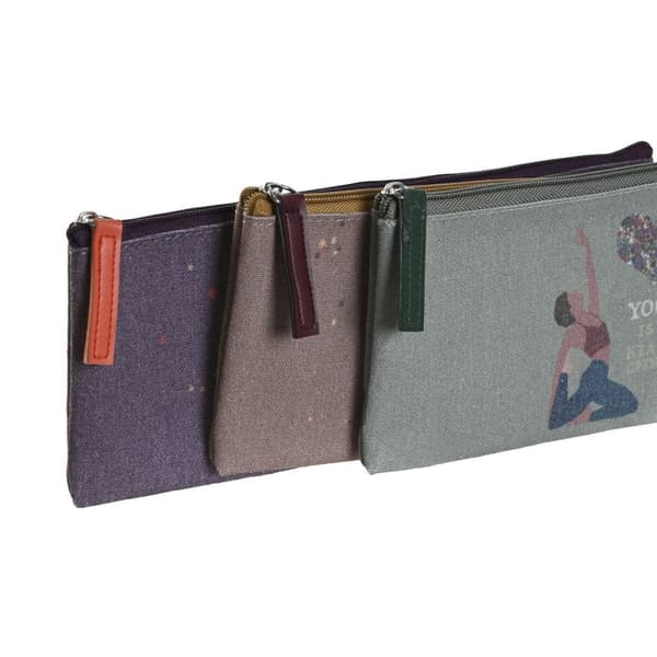 Fall DKD Home Decor Brun Grön Bordeaux 22,5 x 1 x 9,5 cm (3 antal)