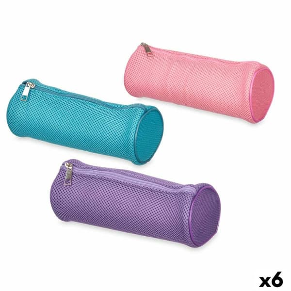 Sylinteripenaali Pincello 441 Sininen Purppura Pinkki 22 x 8 x 8 cm (6 osaa)