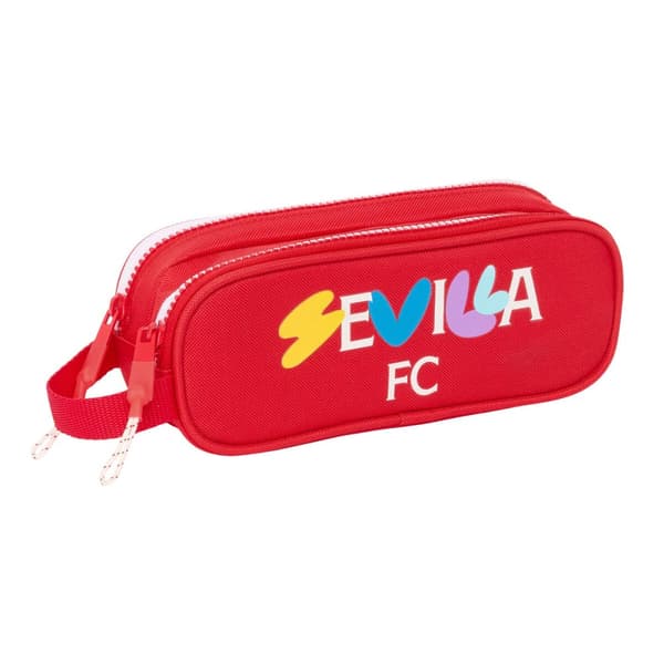 Kaksilokeroinen laukkku Sevilla Fútbol Club Punainen 21 x 8 x 6 cm