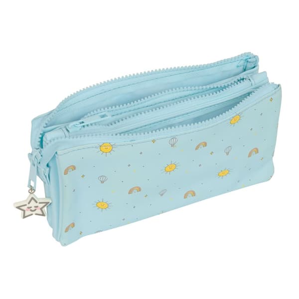 Kolmilokeroinen laukku Mickey Mouse Clubhouse Baby Vaaleansininen 22 x 12 x 3 cm