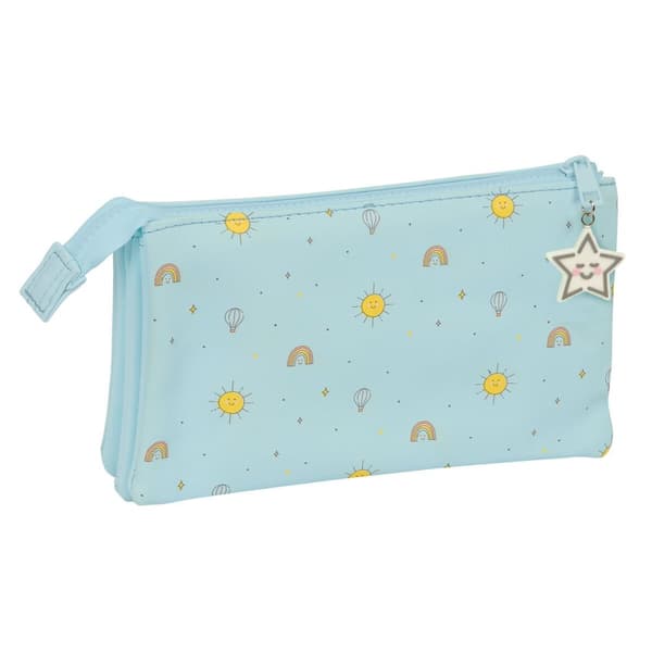 Kolmilokeroinen laukku Mickey Mouse Clubhouse Baby Vaaleansininen 22 x 12 x 3 cm