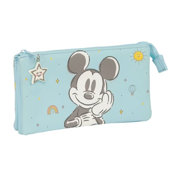 Kolmilokeroinen laukku Mickey Mouse Clubhouse Baby Vaaleansininen 22 x 12 x 3 cm