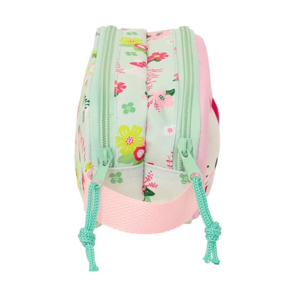 Dobbelt carry-all Hello Kitty Grøn Pink 21 x 8 x 6 cm 3D