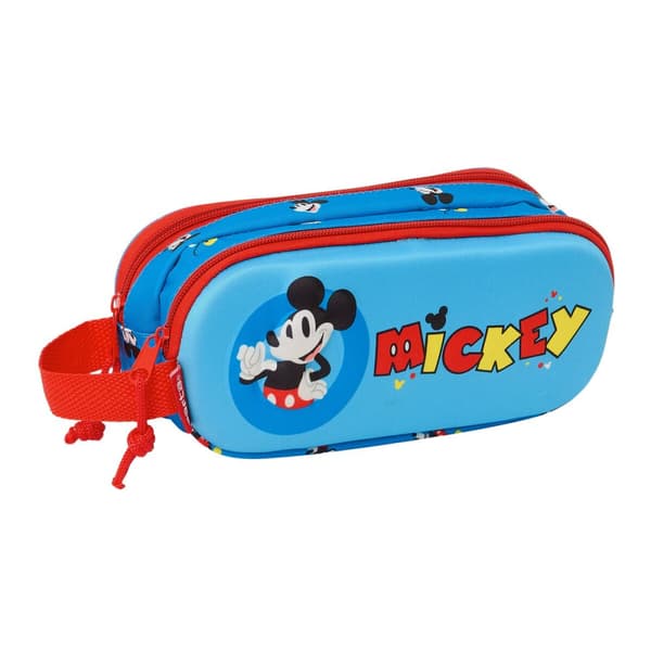 Dobbelt carry-all Mickey Mouse Clubhouse Blå 21 x 8 x 6 cm 3D