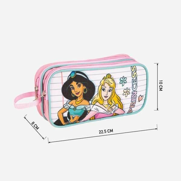 Dobbelt carry-all Disney Princess 22,5 x 8 x 10 cm
