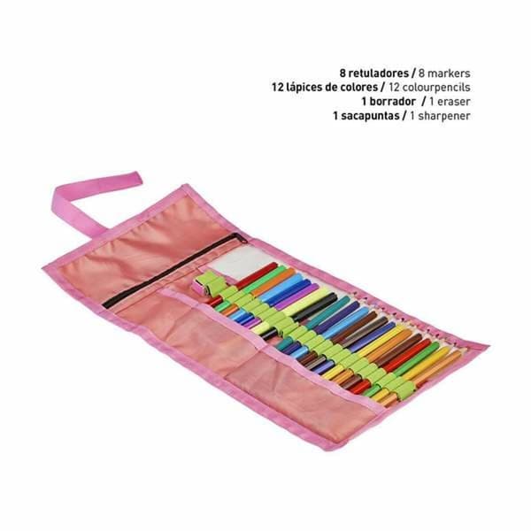 Pennal med tilbehør Minnie Mouse (22 pcs)