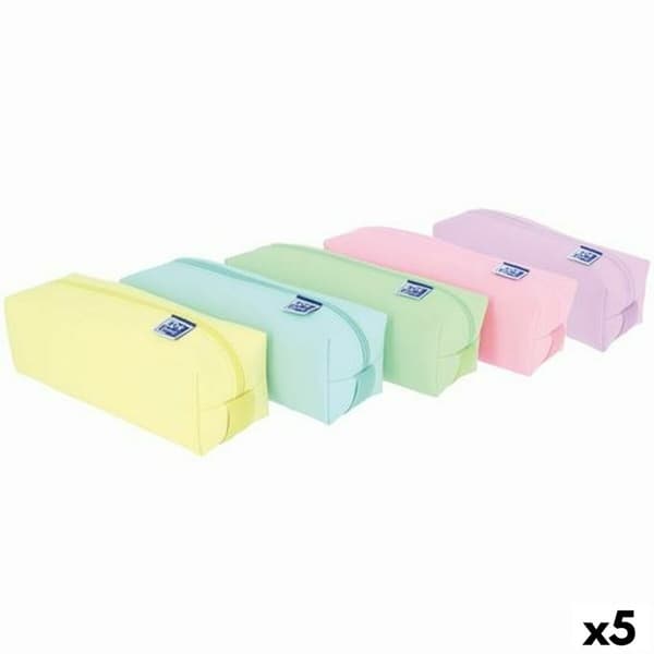 Skoleetui Oxford LIVE & GO Flerfarget 22 x 8 x 7 cm (5 enheter)
