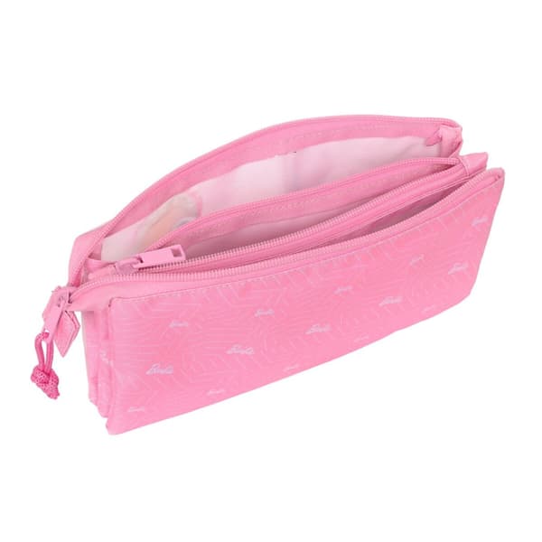 Tredubbel Carry-all Barbie Girl Rosa 22 x 12 x 3 cm