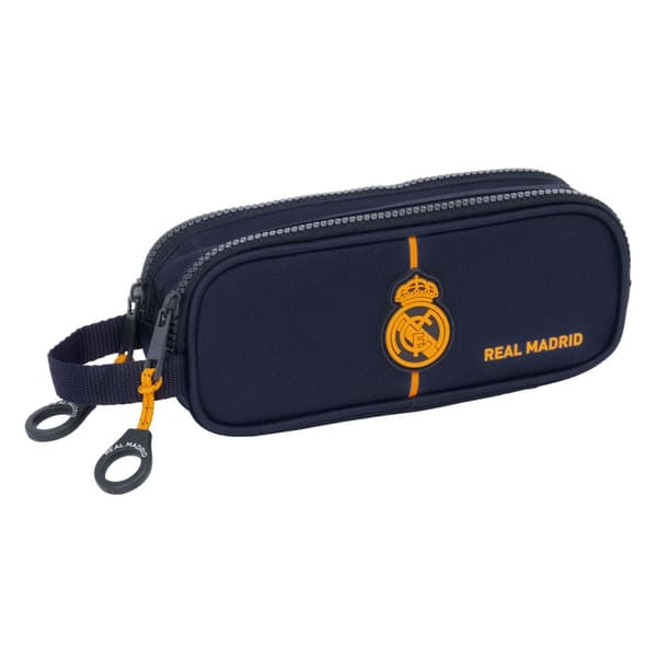 Kaksilokeroinen laukkku Real Madrid C.F. 2nd Kit 24/25 Laivastonsininen 21 x 8 x 6 cm