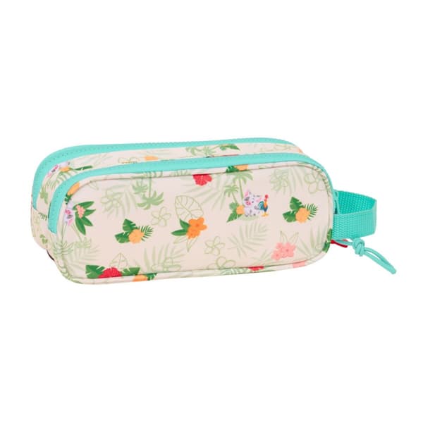 Dobbelt carry-all Vaiana Blå Beige 21 x 8 x 6 cm