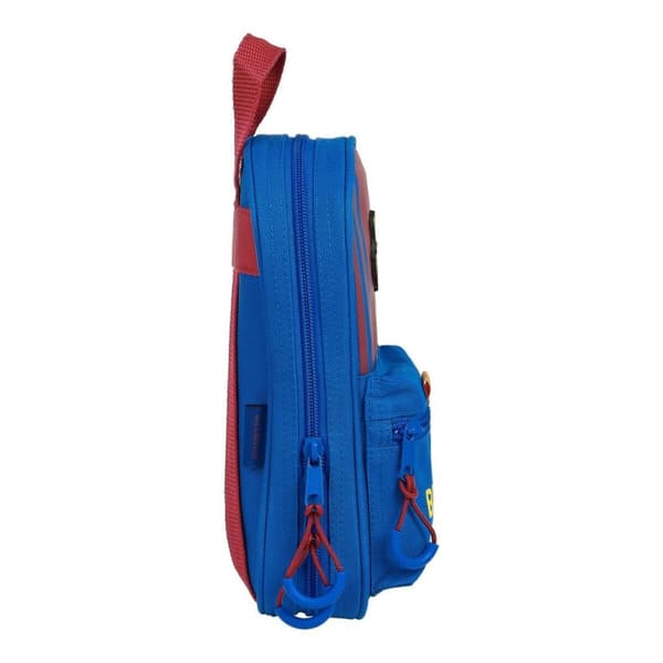 Pennfodral Ryggsäck F.C. Barcelona M747 Rödbrun Marinblå 12 x 23 x 5 cm (33 Delar)