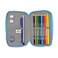 Miniatyrbild 4 av 5: Dubbelt pennfodral PJ Masks Blå 12.5 x 19.5 x 4 cm (28 Delar)